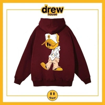 Drew House Print Hoodie Unisex Cotton Fleece Jacket Style 9