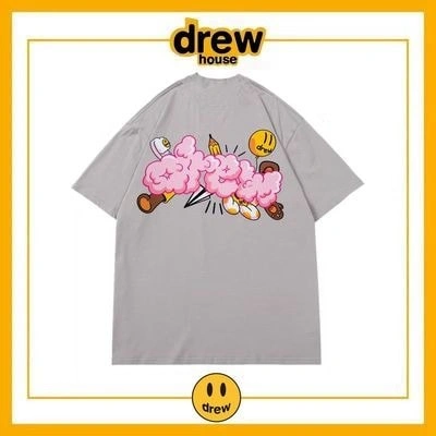 Drew House Short Sleeve T-Shirt Cotton Loose Unisex Summer Style 19