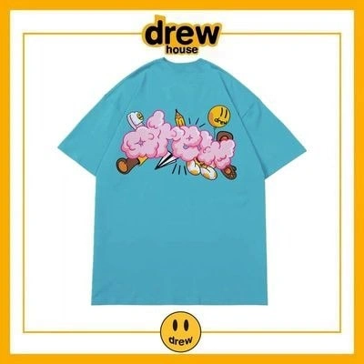 Drew House Short Sleeve T-Shirt Cotton Loose Unisex Summer Style 6