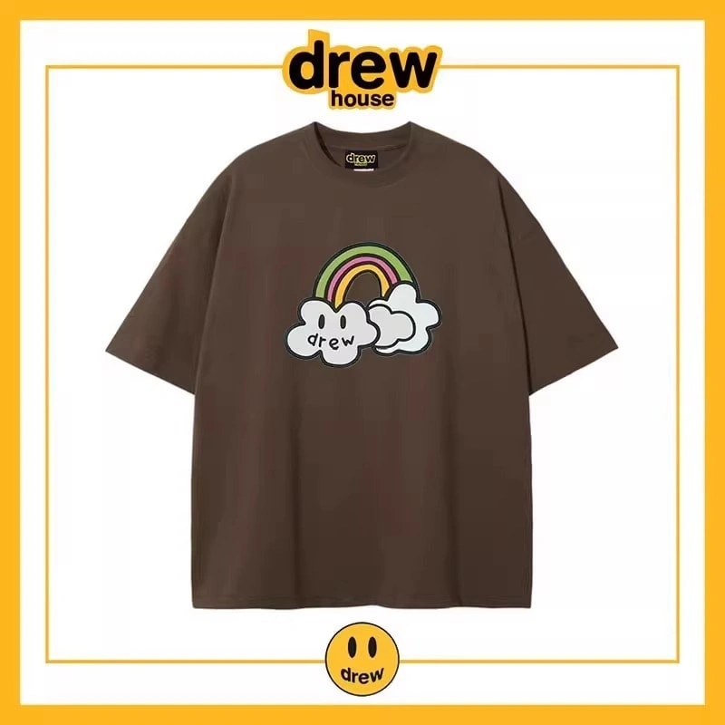 Drew House Short Sleeve T-Shirt Cotton Unisex Loose Summer Style 6