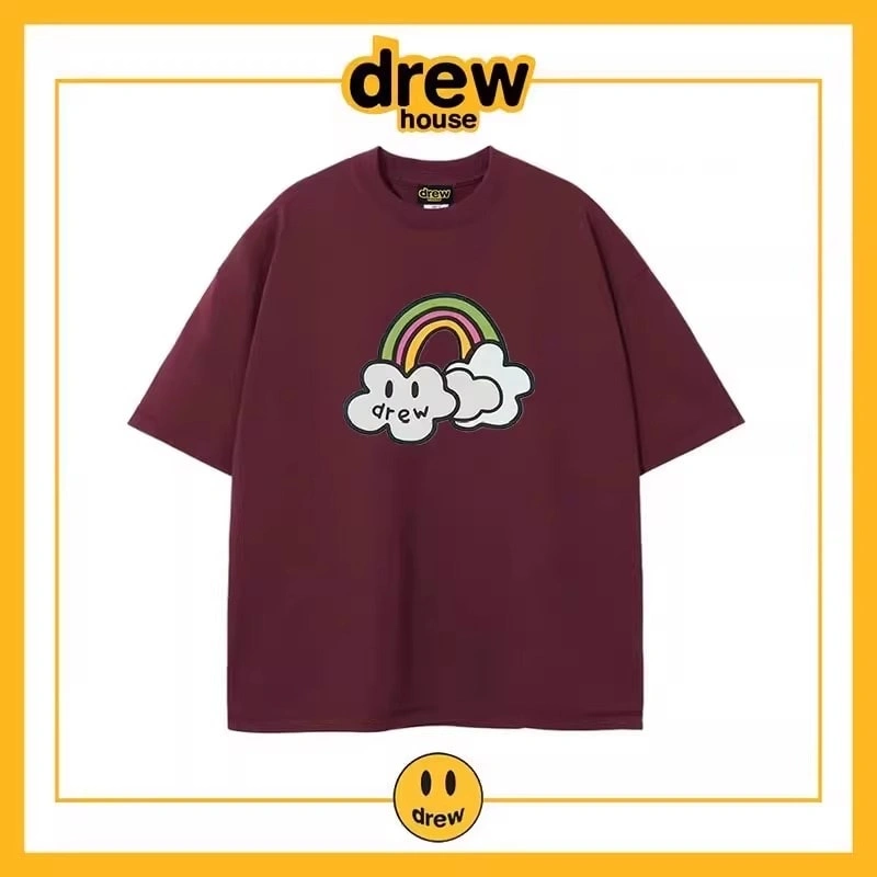 Drew House Short Sleeve T-Shirt Cotton Unisex Loose Summer Style 9