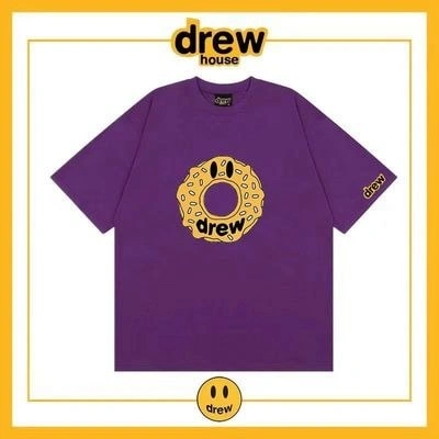 Drew House Short Sleeve T-Shirt Print Unisex Cotton Loose Summer Style 10