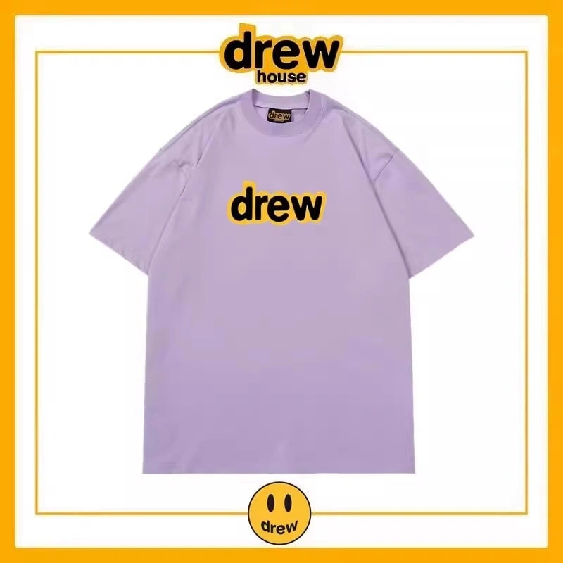 Drew House Short Sleeve T-Shirt Unisex Cotton Loose Base Layer Style 14