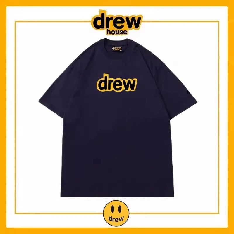 Drew House Short Sleeve T-Shirt Unisex Cotton Loose Base Layer Style 17