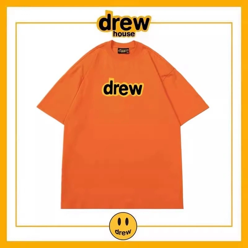 Drew House Short Sleeve T-Shirt Unisex Cotton Loose Base Layer Style 3