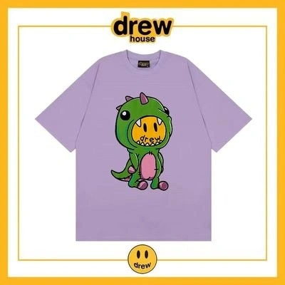 Drew House Short Sleeve T-Shirt Unisex Cotton Loose Base Style 12