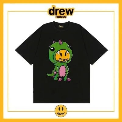 Drew House Short Sleeve T-Shirt Unisex Cotton Loose Base Style 4