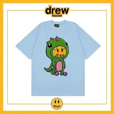 Drew House Short Sleeve T-Shirt Unisex Cotton Loose Base Style 5