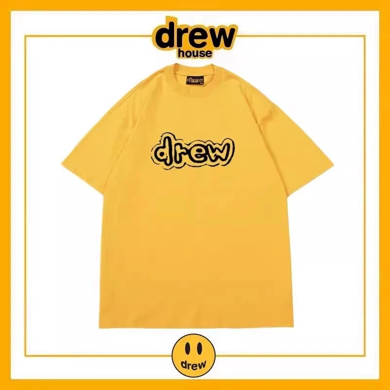 Drew House Short Sleeve T-Shirt Unisex Cotton Loose Tee Style 16
