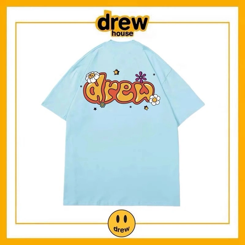 Drew House Short Sleeve T-Shirt Unisex Cotton Print Casual Top Style 10