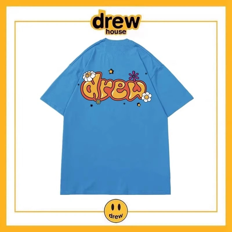 Drew House Short Sleeve T-Shirt Unisex Cotton Print Casual Top Style 11