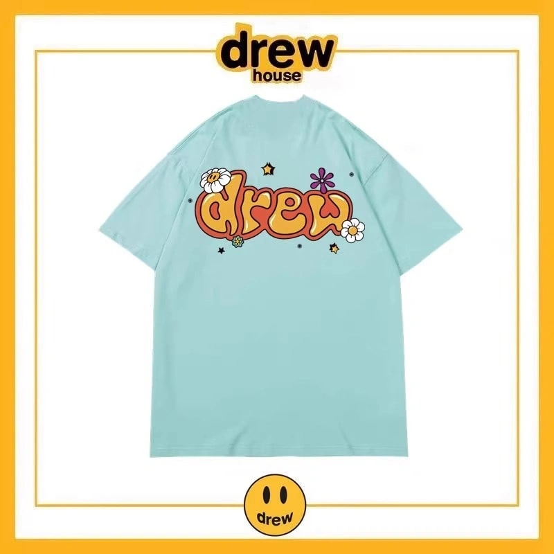 Drew House Short Sleeve T-Shirt Unisex Cotton Print Casual Top Style 13