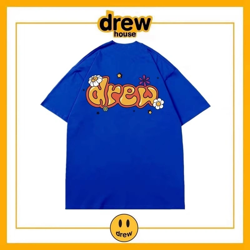 Drew House Short Sleeve T-Shirt Unisex Cotton Print Casual Top Style 17