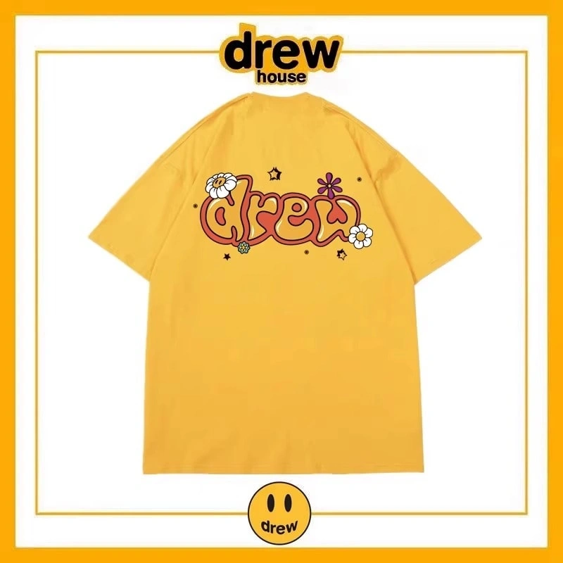 Drew House Short Sleeve T-Shirt Unisex Cotton Print Casual Top Style 21