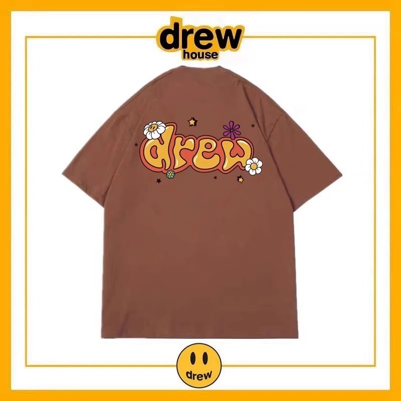 Drew House Short Sleeve T-Shirt Unisex Cotton Print Casual Top Style 23