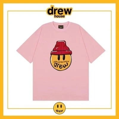 Drew House Short Sleeve T-Shirt Unisex Cotton Style 13