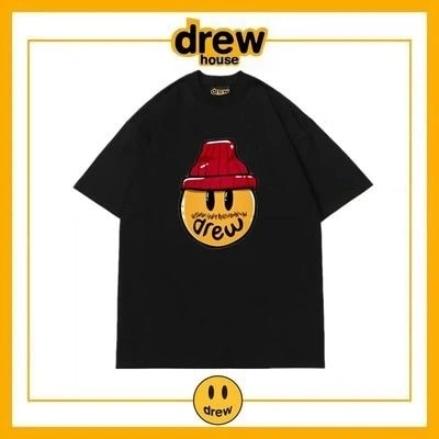 Drew House Short Sleeve T-Shirt Unisex Cotton Style 4