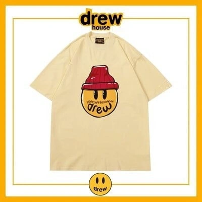 Drew House Short Sleeve T-Shirt Unisex Cotton Style 5