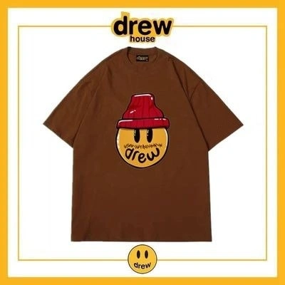 Drew House Short Sleeve T-Shirt Unisex Cotton Style 8