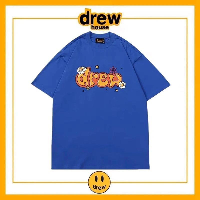 Drew House Short Sleeve T-Shirt Unisex Cotton Summer Top Style 18
