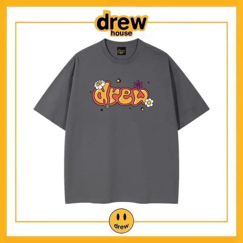 Drew House Short Sleeve T-Shirt Unisex Cotton Summer Top Style 23