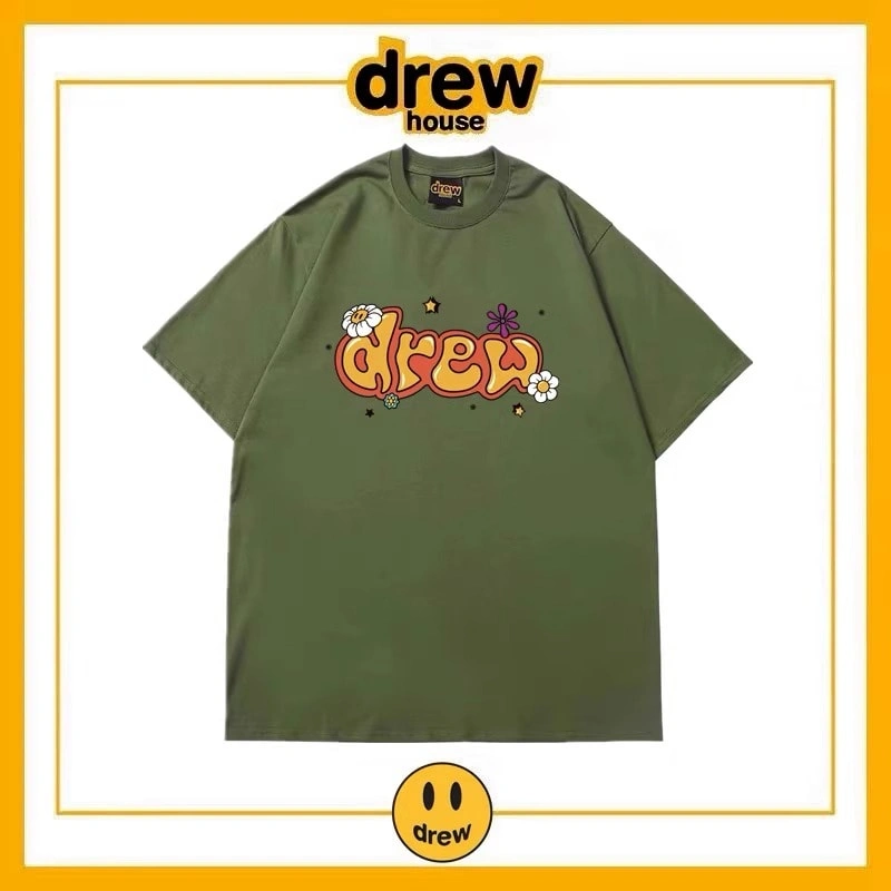 Drew House Short Sleeve T-Shirt Unisex Cotton Summer Top Style 25