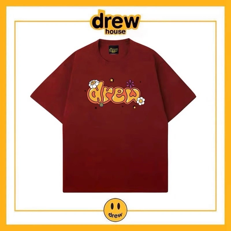 Drew House Short Sleeve T-Shirt Unisex Cotton Summer Top Style 6