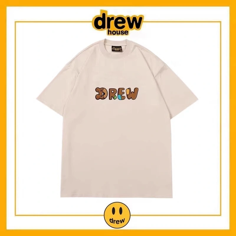 Drew House Simple Letter Short Sleeve T-Shirt Unisex Cotton Summer Style 10