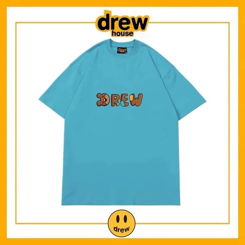 Drew House Simple Letter Short Sleeve T-Shirt Unisex Cotton Summer Style 4