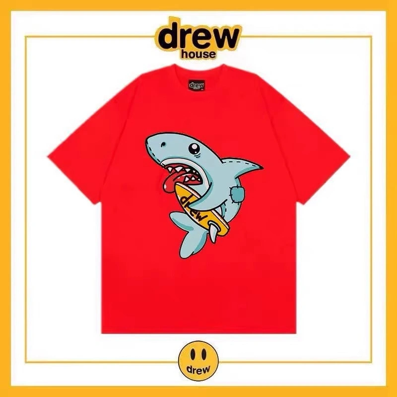 Drew House Smiley Short Sleeve T-Shirt Unisex Cotton Loose Summer Style 4