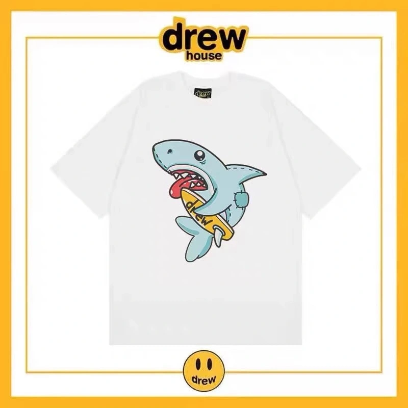 Drew House Smiley Short Sleeve T-Shirt Unisex Cotton Loose Summer Style 6