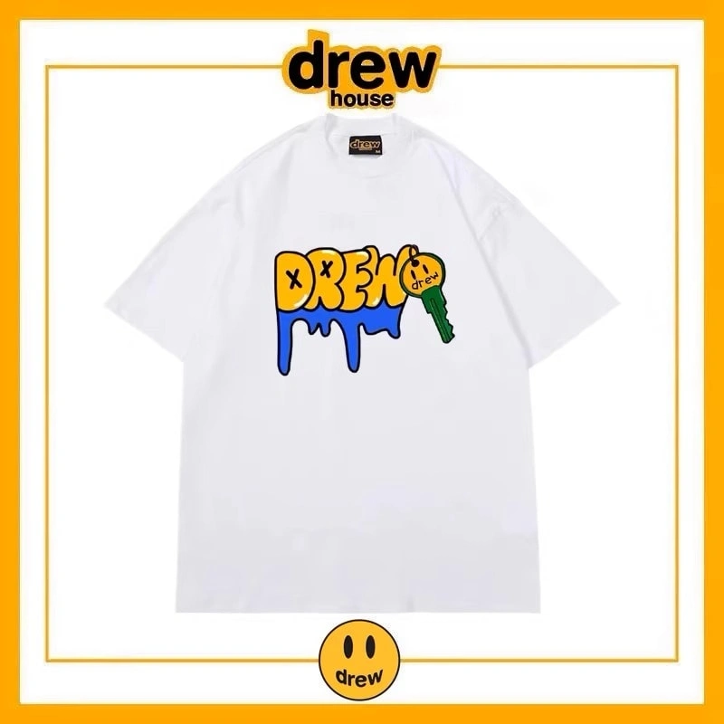 Drew House Summer Short Sleeve T-Shirt Unisex Cotton Top Style 1