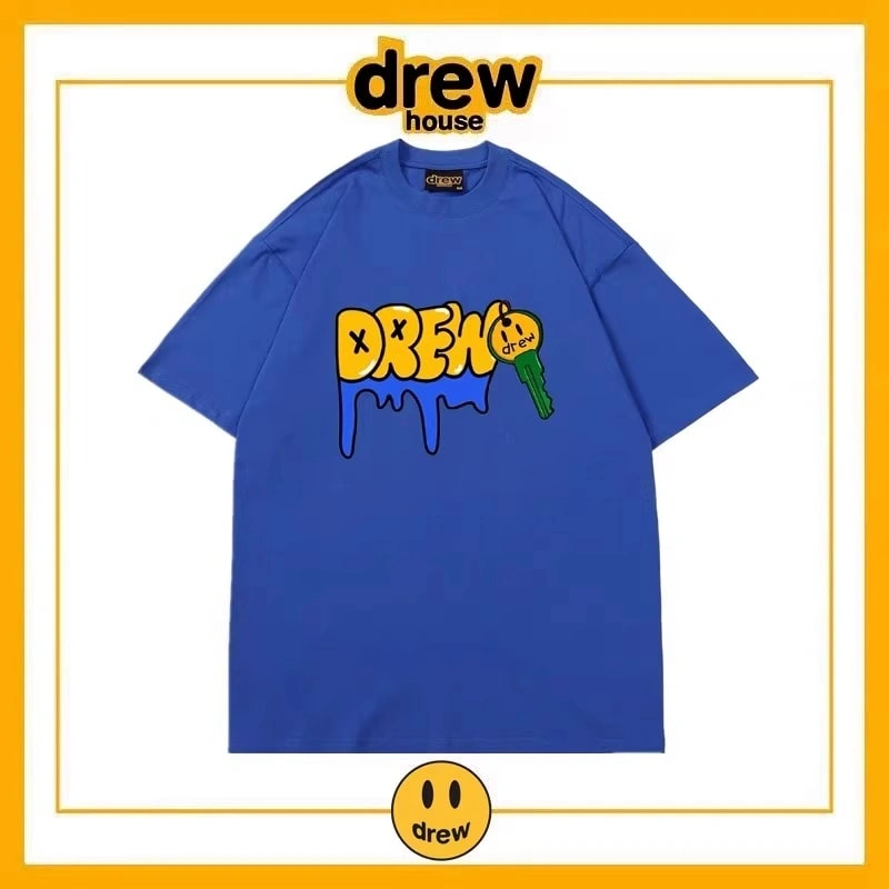 Drew House Summer Short Sleeve T-Shirt Unisex Cotton Top Style 14