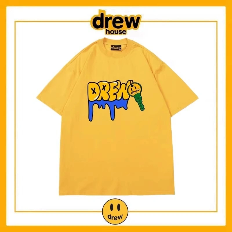 Drew House Summer Short Sleeve T-Shirt Unisex Cotton Top Style 17