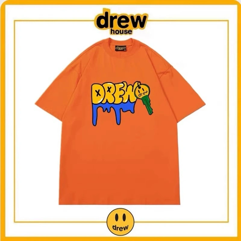 Drew House Summer Short Sleeve T-Shirt Unisex Cotton Top Style 19