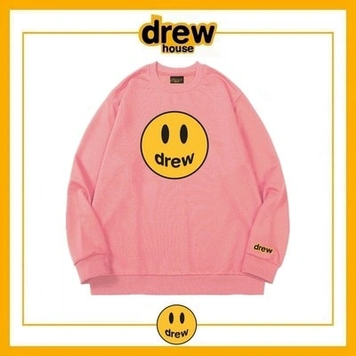 Drew House Sweatshirt Round Neck Cotton Unisex Fleece Pullover Style 6