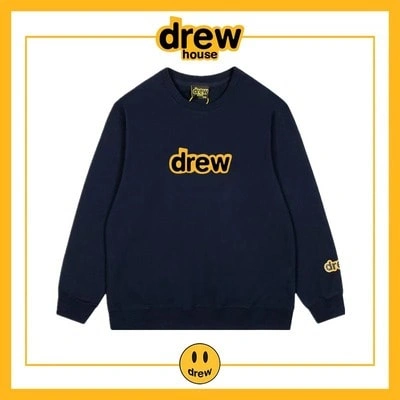 Drew House Sweatshirt Round Neck Unisex Cotton Fleece Style 1
