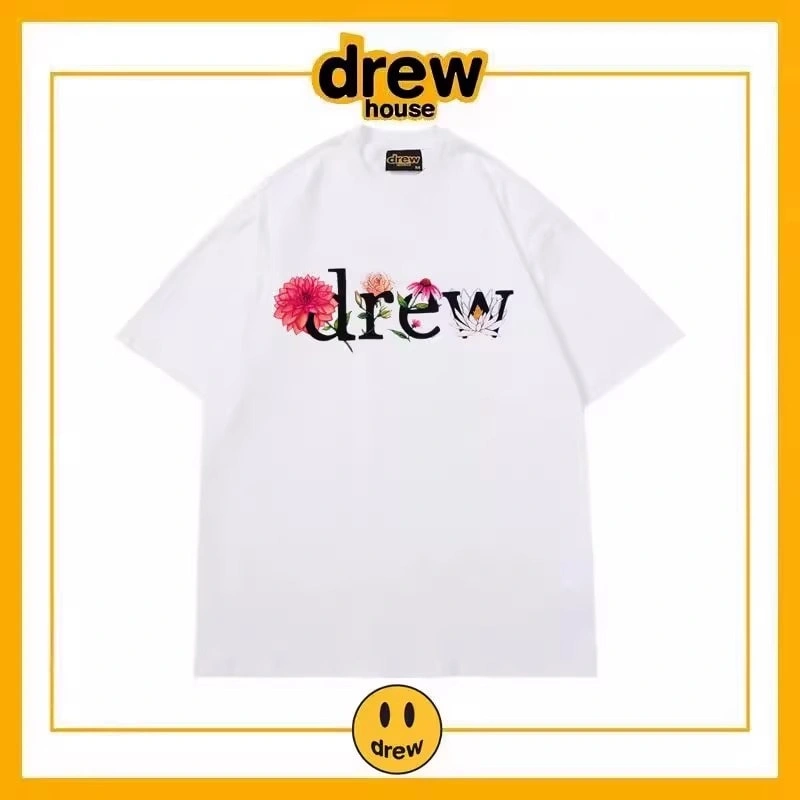 Drew Letter Short Sleeve T-Shirt Unisex Cotton Loose Summer Top Style 8
