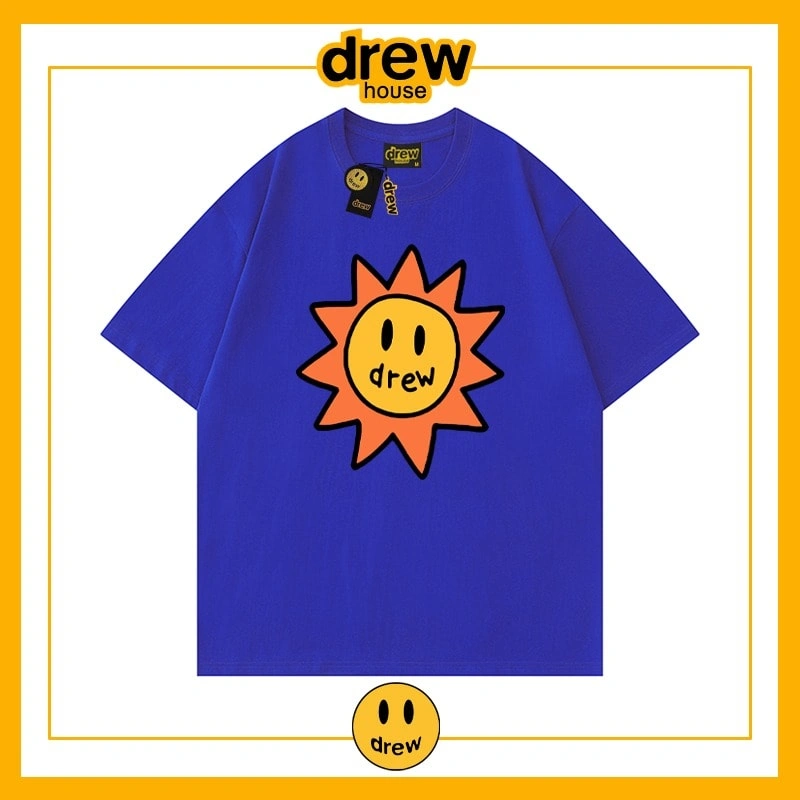 Drew Summer Flame Short Sleeve T-Shirt Unisex Cotton Base Style 18