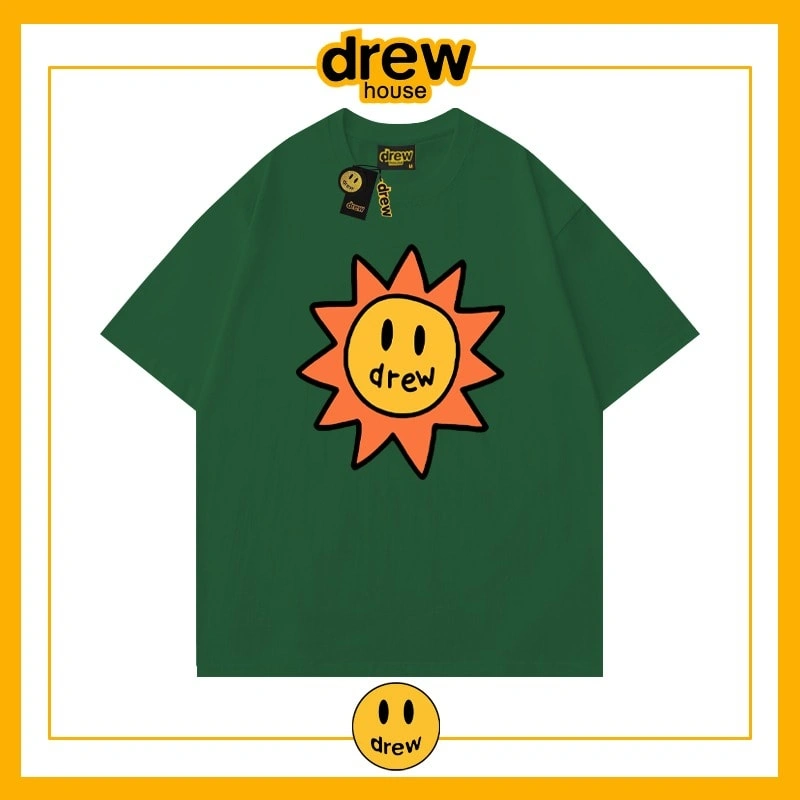 Drew Summer Flame Short Sleeve T-Shirt Unisex Cotton Base Style 23