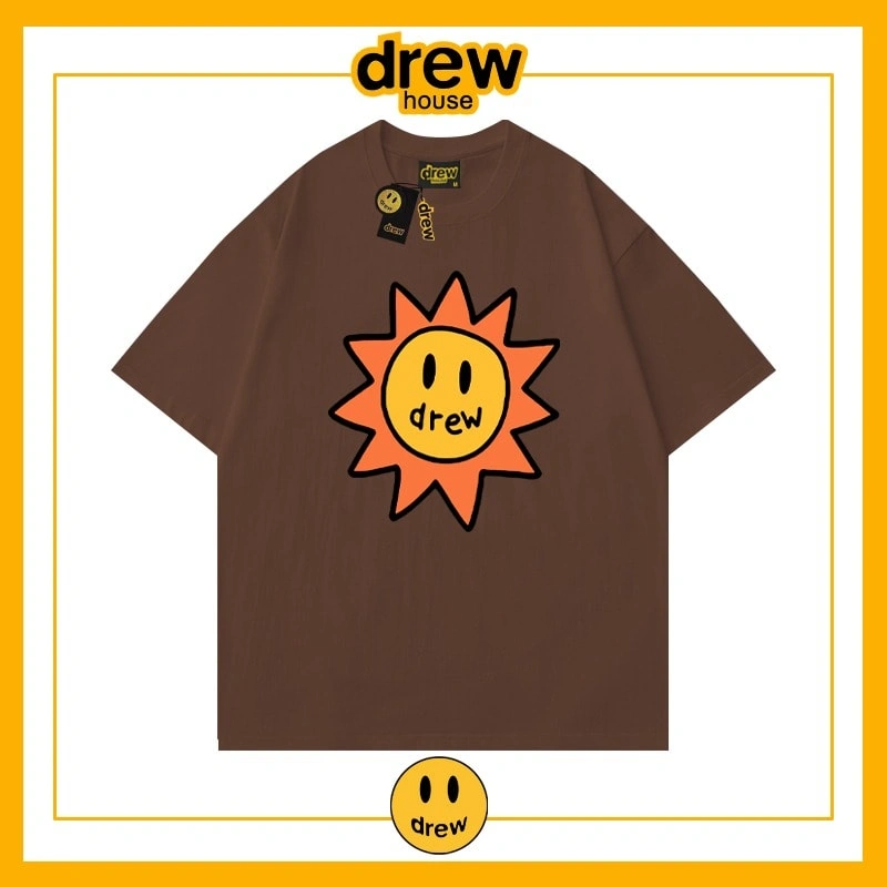 Drew Summer Flame Short Sleeve T-Shirt Unisex Cotton Base Style 24