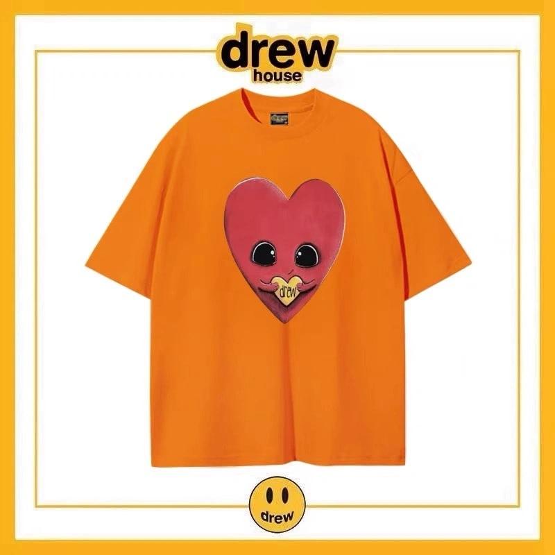 Drew Summer Flame Short Sleeve T-Shirt Unisex Cotton Top Style 17