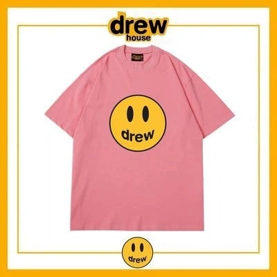 Drew Summer Short Sleeve T-Shirt Unisex Cotton Tee Style 4