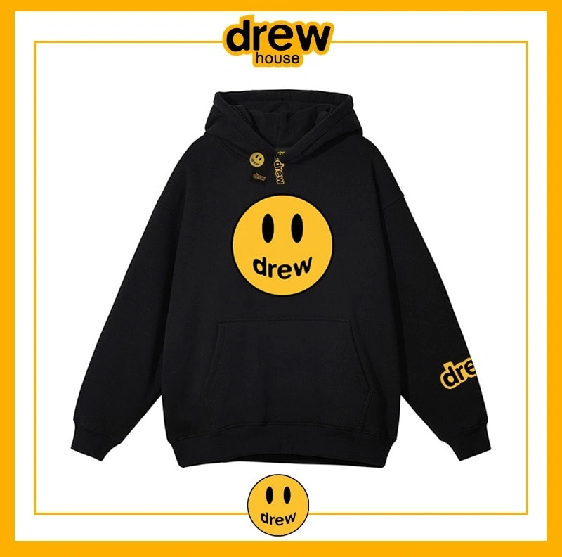 Drew Sweatshirt Hooded Unisex Cotton Loose Pullover Fleece Jacket Style 2