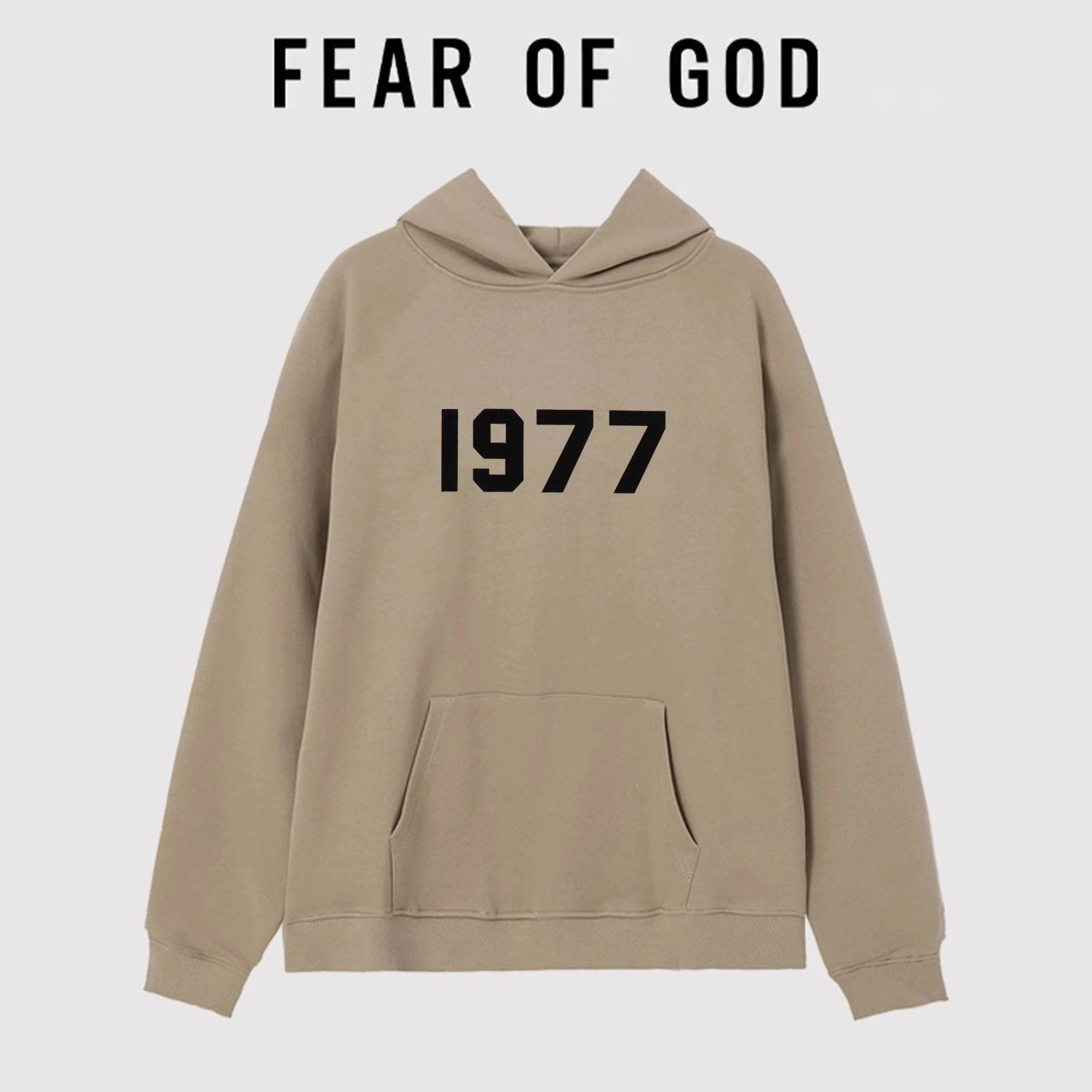 Essentials 1977 Hoodie Unisex Loose FOG High Street Autumn Couple Sweatshirt Style 5