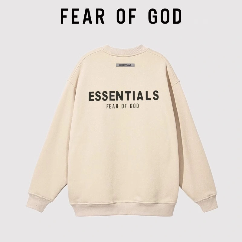 FOG 3D Pressed Letter Sweatshirt Unisex Pullover Streetwear Style 2