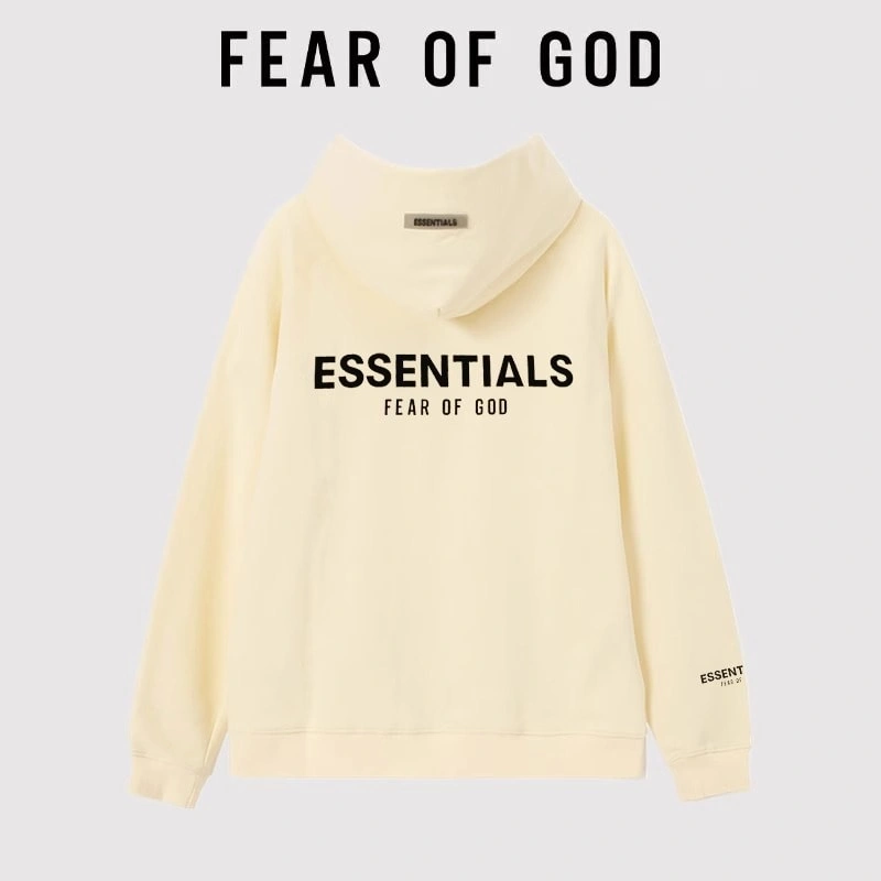 FOG Essentials 3D Letter Hooded Sweatshirt Unisex American Jacket Style 4