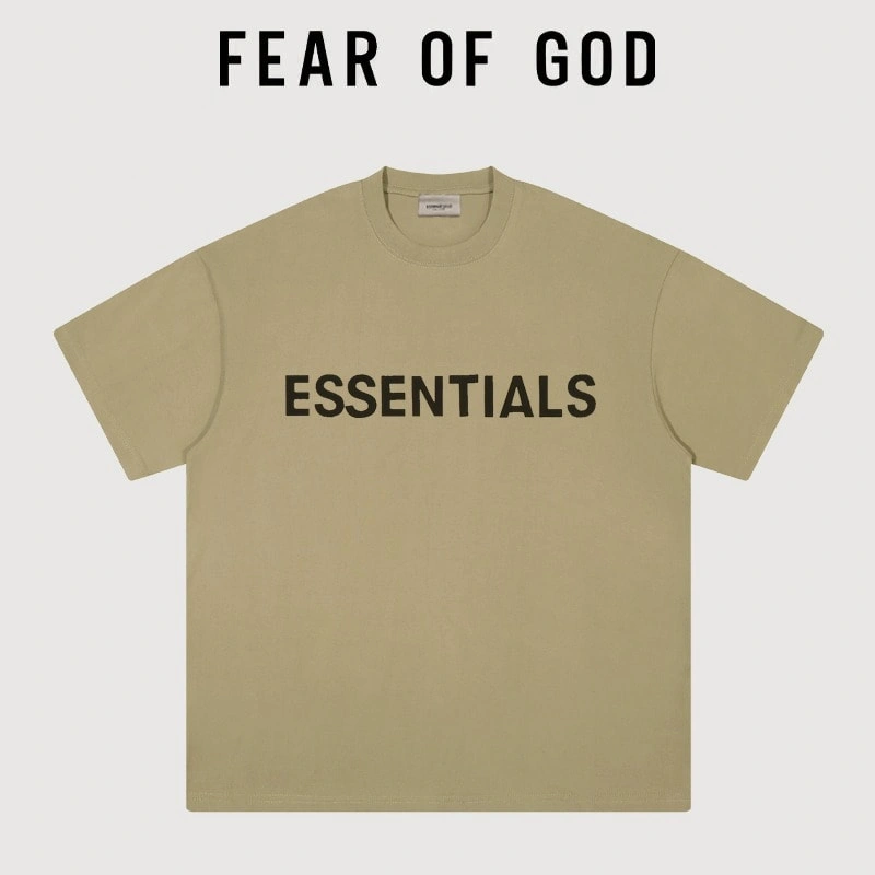 FOG Essentials Chest Letter Streetwear Short Sleeve T-Shirt Unisex Style 3