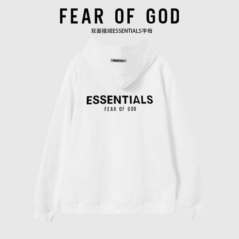 FOG Essentials Flocked Letter American Hoodie Unisex Style 2