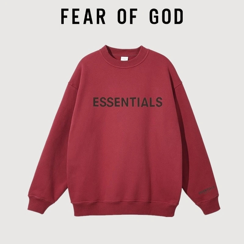 FOG Essentials Pressed Letter American Sweatshirt Unisex Style 3